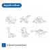 AM SD10P6-D: Amos Sun Deco Set - Dinosaurs 6 pcs
